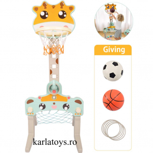 Mobilier si accesorii - Centru de Joaca de Activitati Sportive 3 in 1 Girafa