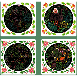Set Creativ Planse de razuit Mideer - Scratch art card Mideer [4]