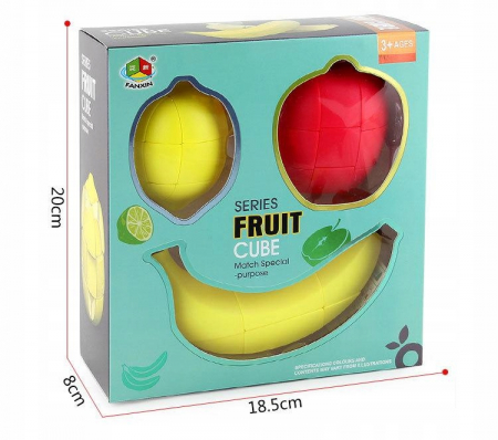 Set Cub Rubik Fructe Joc Puzzle Banan Mar si Lamie [1]