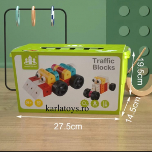 Set Joc de construit Animale Traffic Dinosaur Blocks [3]