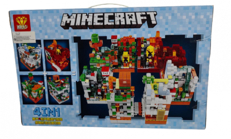Set Cuburi de Construit tip Lego City Minecraft Battle 467 piese [1]