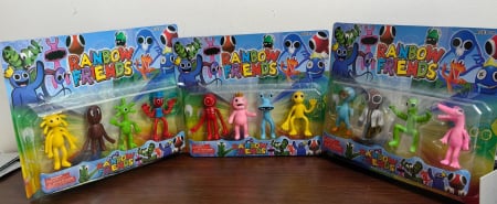 Jucarii Copii - Set 12 Figurine Joc Video Rainbow Friends Roblox Prieteni Curcubeu