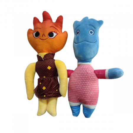 Jucarii din Plus - Mascote din Plus(3 ani +) - Set de 2 jucarii din plus Elemental