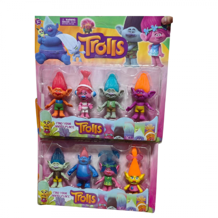 Jucarii desene animate( 3 ani +) - Set de 8 figurine Troli