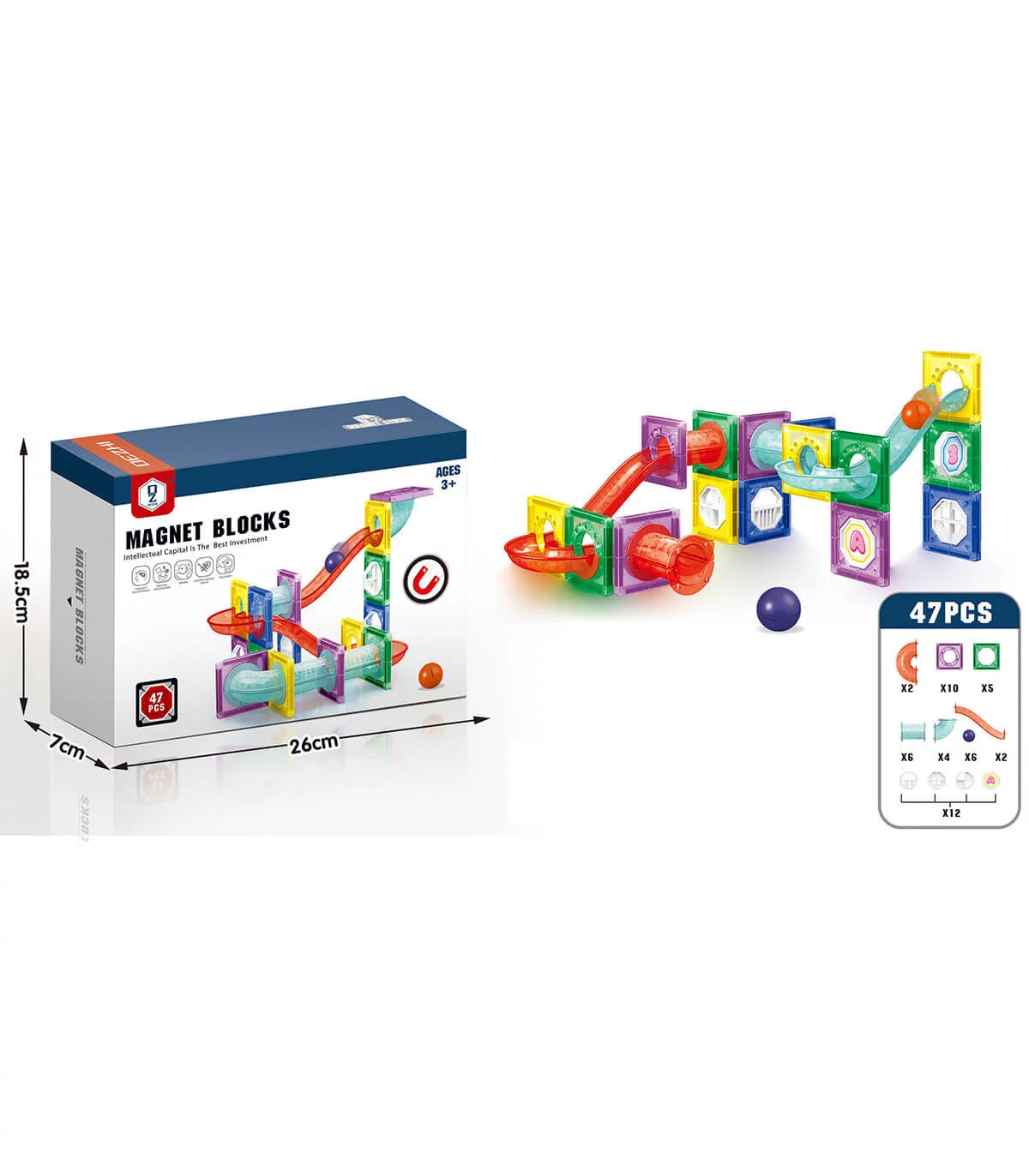 Jucarii Copii - Set de constructie creativitate cu 78 de piese