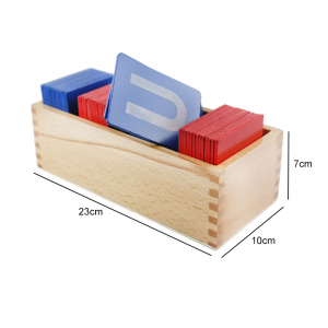 Set de Carduri din Lemn cu Litere Montessori - Joc de Alfabet Montessori [3]