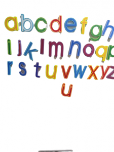 Set de Litere Magnetice din lemn Alfabetul 26 piese [4]