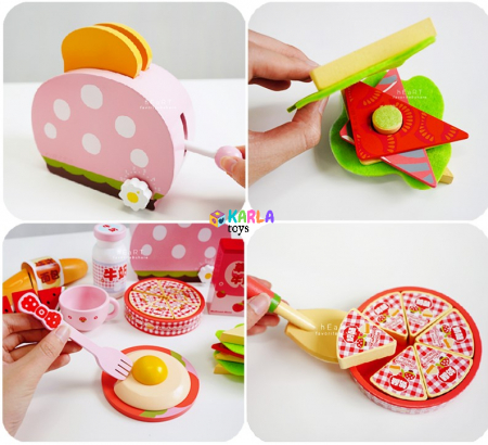 Set din lemn Mic dejun cu Toaster [1]
