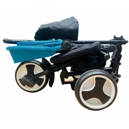 Tricicleta L-Sun cu scaun rotativ 360, Multifunctionala si Ultrapliabila, Albastru [5]