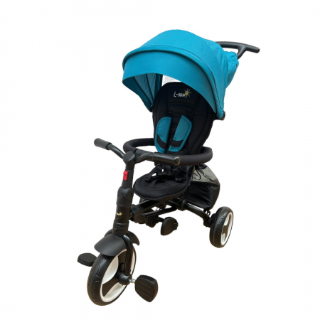 Triciclete - Tricicleta L-Sun cu scaun rotativ 360, Multifunctionala si Ultrapliabila, Albastru