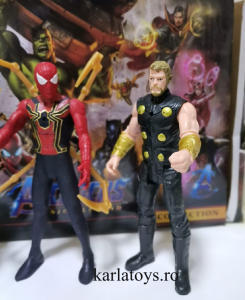 Set figurine tip eroii Avengers Thor Hulk Spiderman Groot Rocket [6]