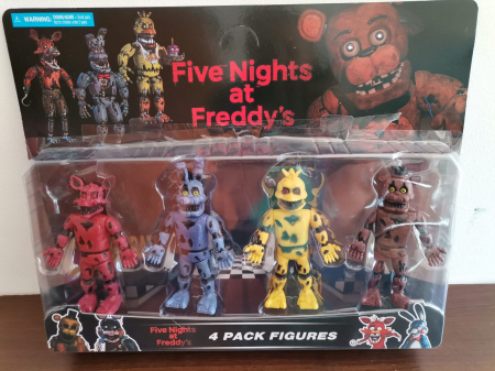 Jucarii din Plus - Mascote din Plus(3 ani +) - Set 4 Figurine Fnaf - Five Nights at Freddy's