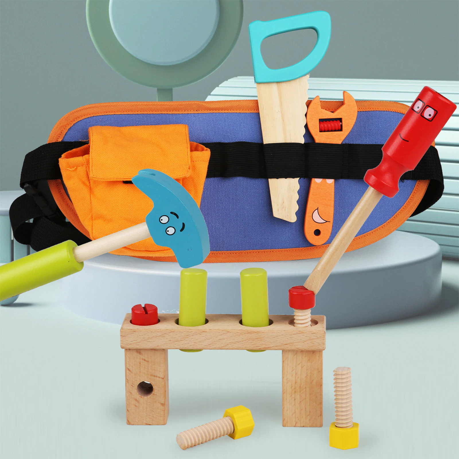 Trusa de Scule din Lemn Montessori Centura cu Scule Micul Mester [2]