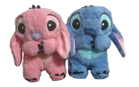 Set Jucarie de Plus Interactiva Stitch si Angel care Respira – 30 cm, cu Melodii Linistitoare [1]