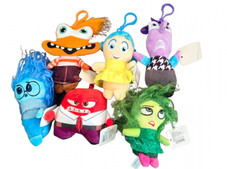 Jucarii desene animate( 3 ani +) - Set 6 Jucarii de Plus Inside Out 2 – Personaje Din Filmul Animat