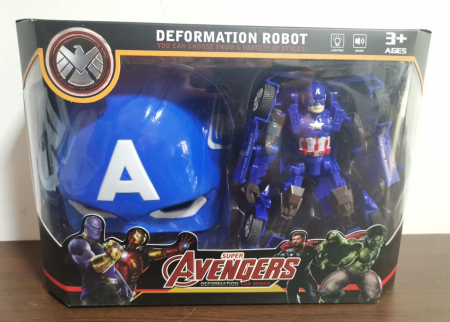 Set Masca si lansator discuri cu lumina Hulk Spiderman Iron Man [1]
