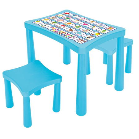 Camera copilului - Set Masuta cu 2 Scaunele Pilsan Story Albastru
