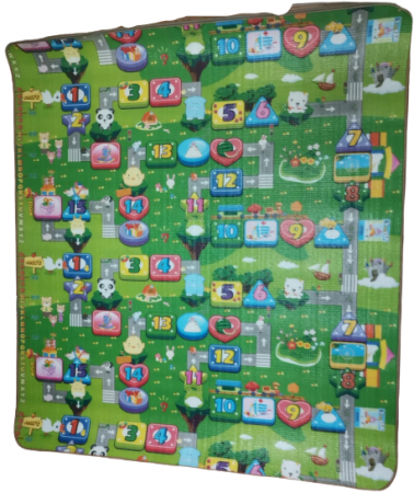 Covor de Joaca pentru copii Termoizolant XPE Cife si Animale 180 x 200 cm [2]