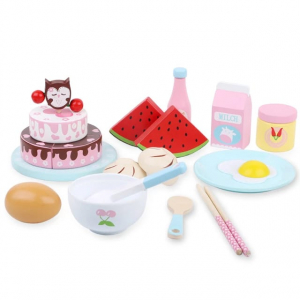 Set Mic dejun din lemn pentru copii Breakfast 18 piese [5]