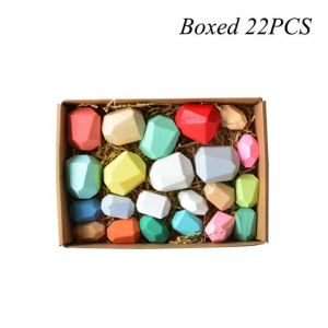 Set Montessori Creativ Pietre colorate - Set Creativ cu Forme in Echilibru [4]