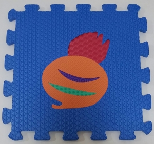 Set puzzel 10 piese cu fructe si legume - Covoras puzzle fructe si legume [5]