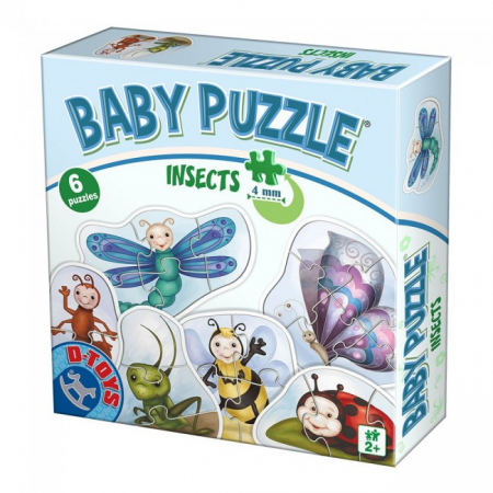 Jocuri puzzle( 2 ani +) - Puzzle baby – 6 Insecte