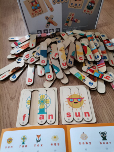 Set Puzzle betisoare creative cuvinte in engleza si imagini 54 de modele [10]