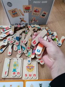 Set Puzzle betisoare creative cuvinte in engleza si imagini 54 de modele [12]