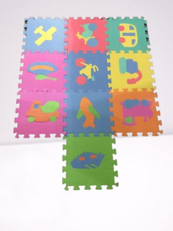 Jucarii Copii - Covor puzzle din spuma Eva 10 placi
