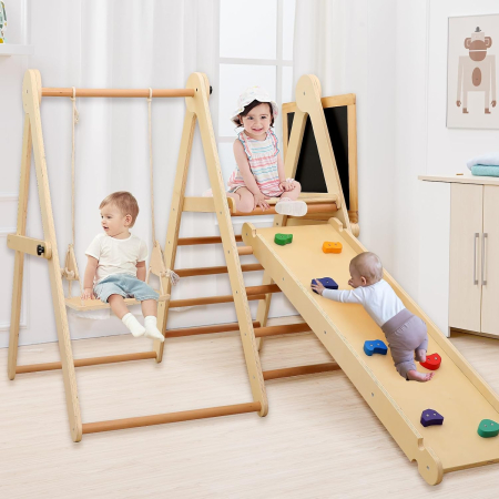 Set Triunghi Pikler Lemn 8in1, Loc de Joaca [3]