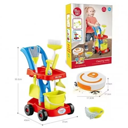 Set Troler Curatenie cu Aspirator Robot – Joc de Rol Educativ [1]