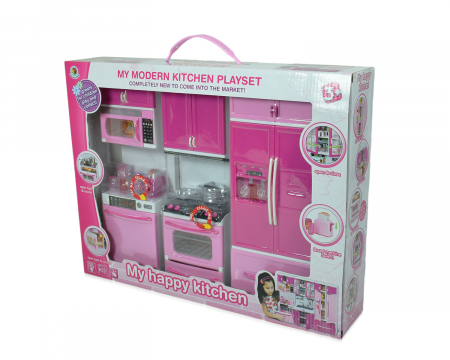 Set Bucatarie de Jucarie My Happy Kitchen – Kit Deluxe cu Lumini & Sunete [1]