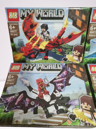 Set Cuburi de Construit tip Lego City Minecraft Dragoni [1]
