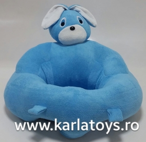 Fotolii din plus sit up Bebe - Fotoliu sit up din plus bebe Iepuras albastru