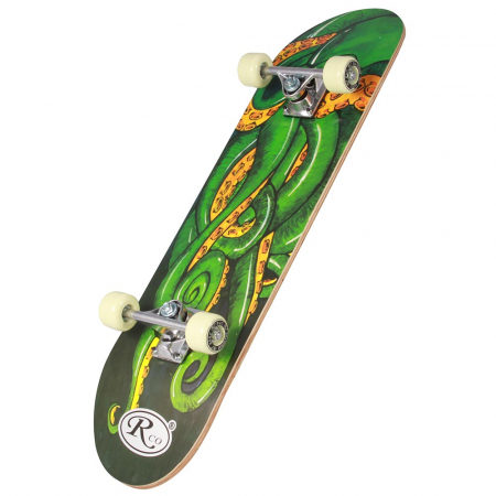 Skateboard si Penny board - Skateboard PVC, 78,5 cm, Aluminiu, model Octopus verde