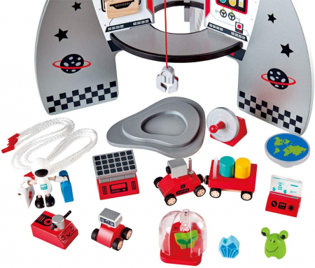 Joc din Lemn Nava Spatiala Racheta Hape [2]