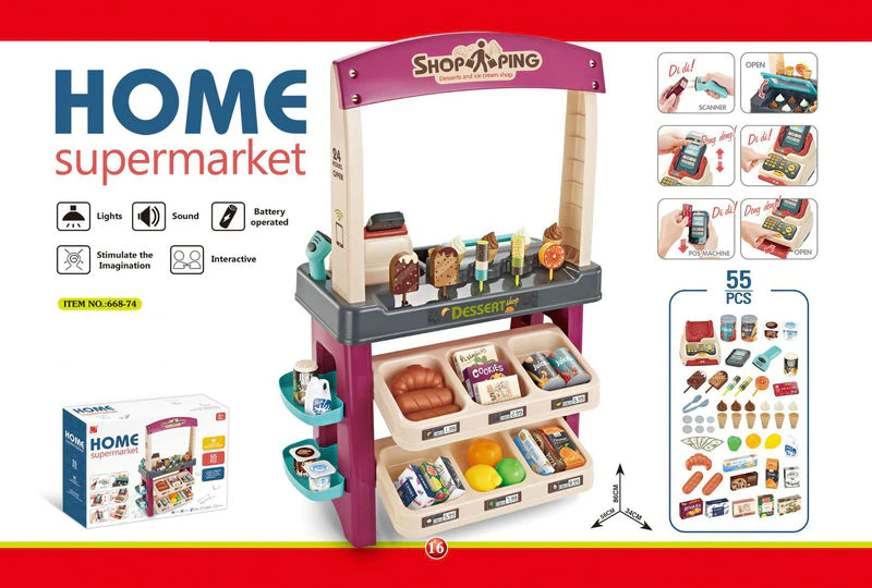 Joc Supermarket Copii Desert Shop - Supermarket pentru Copii cu accesorii [1]
