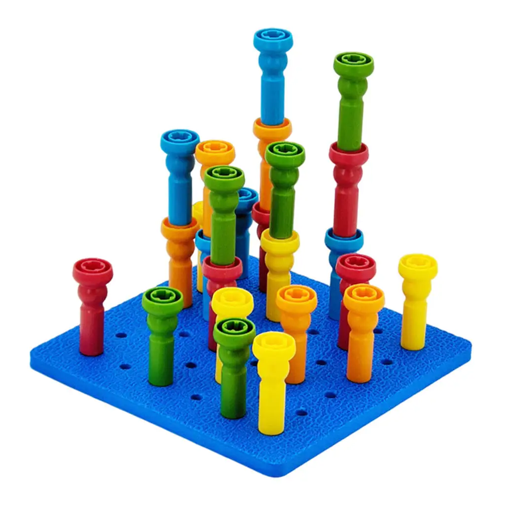 Jucarii - Set creativ de constructie 3D cu 25 de piese tip Montessori