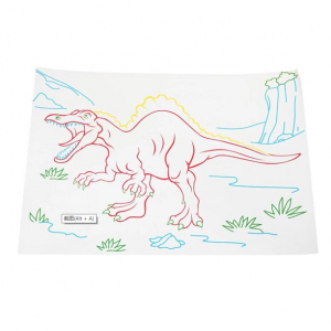 Tabla de desen 3d Magic Drawing Dinozauri cu ochelari [5]