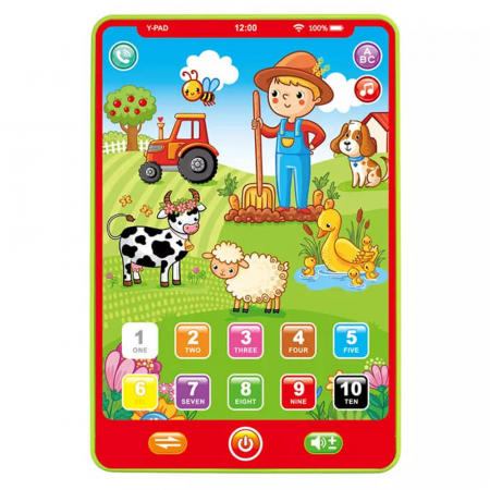 Jucarii muzicale - Tableta Y-Pad Interactiva si Educativa - Ferma Animalelor în Limba Engleză