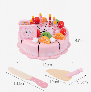 Bucatarii  de Jucarie(3 Ani+) - Tort de Lemn de Jucarie Luke Cake