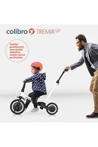Tricicleta 5 in 1 cu maner de impins – de la triciclete impinsa la bicicleta echilibru Negru cu alb [11]
