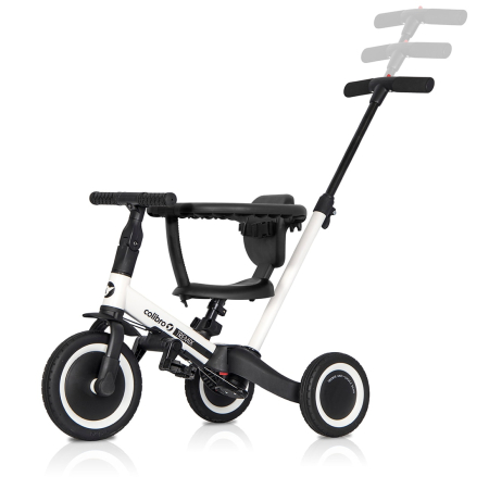 Tricicleta 5 in 1 cu maner de impins – de la triciclete impinsa la bicicleta echilibru Negru cu alb [12]