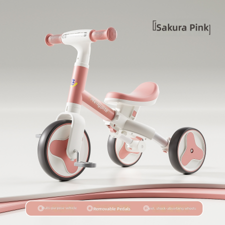 Masinute Biciclete cu si fara pedale - Tricicleta Bicicleta Echilibru 2in1 Sakura Pink, 1-6 Ani