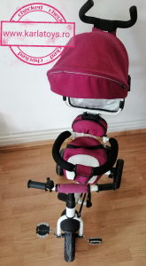 Triciclete - Tricicleta copii Baby Care scaun reversibil - Tricicleta cu scaun 360 grade Baby Care