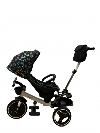 Tricicleta cu Scaun Rotativ Roti din spuma EVA  Copertina cu Litere [4]