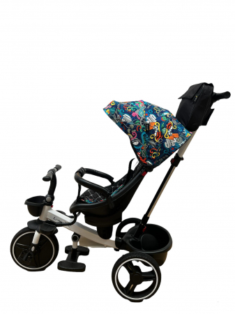REDUCERI - Tricicleta cu Scaun Rotativ Copertina Colorata Grafiti
