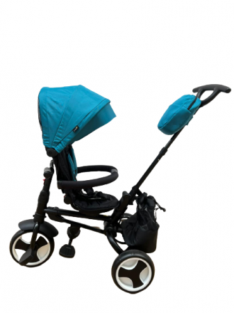 Tricicleta cu scaun rotativ si pozitie de Somn L-Sun Pliabila Albastru [2]
