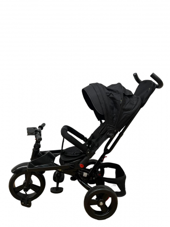 Tricicleta multifunctionala Roti Din Spuma Eva Pliabila Scaun Rotativ negru [6]