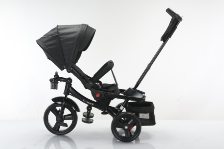 Tricicleta Multifunctionala Neagra Sport, Scaun 360°, Roti EVA, 6-48L [4]